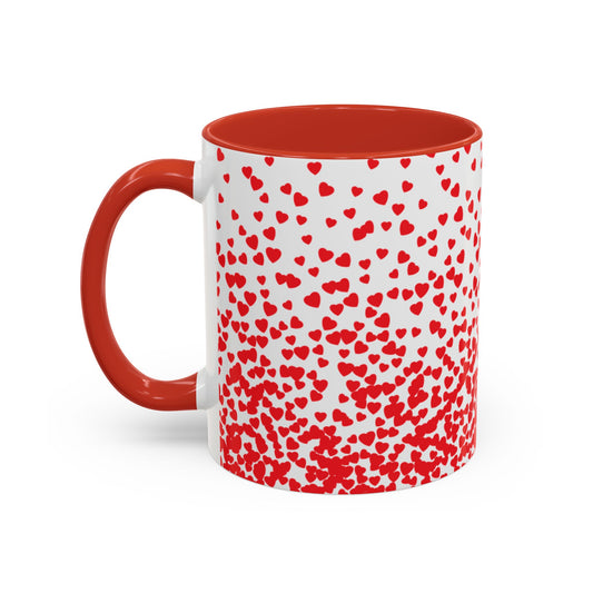 Mug - Red Heart Valentine's Day Ceramic Mug