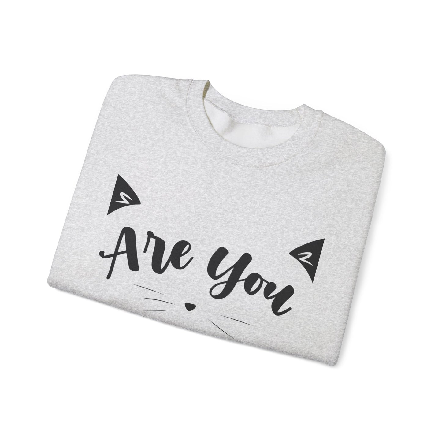 Crewneck Sweatshirt Cute “Love Cats” Design