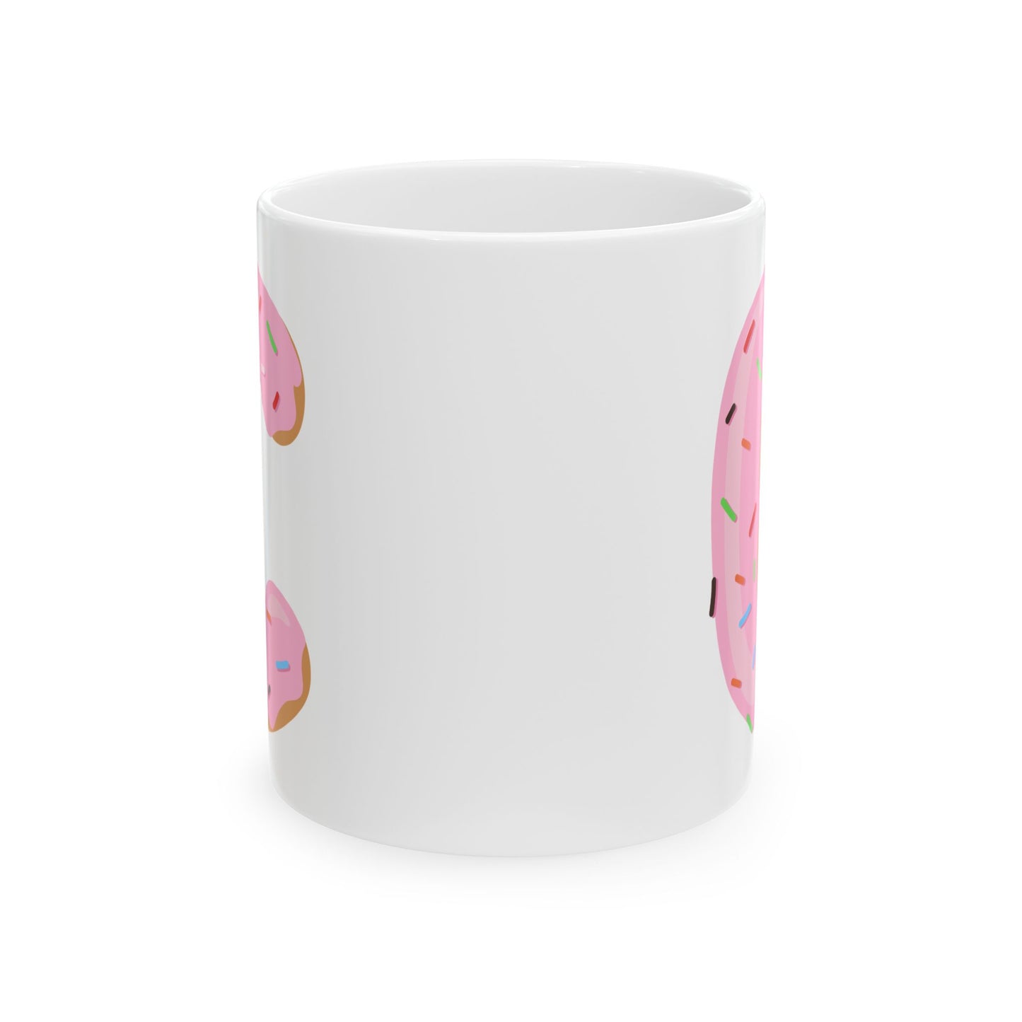 Letter “C” Ceramic Coffee Mug Donut Print