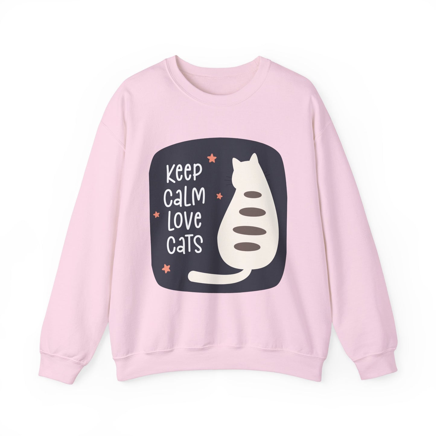 Keep Calm Love Cats Crewneck Sweatshirt