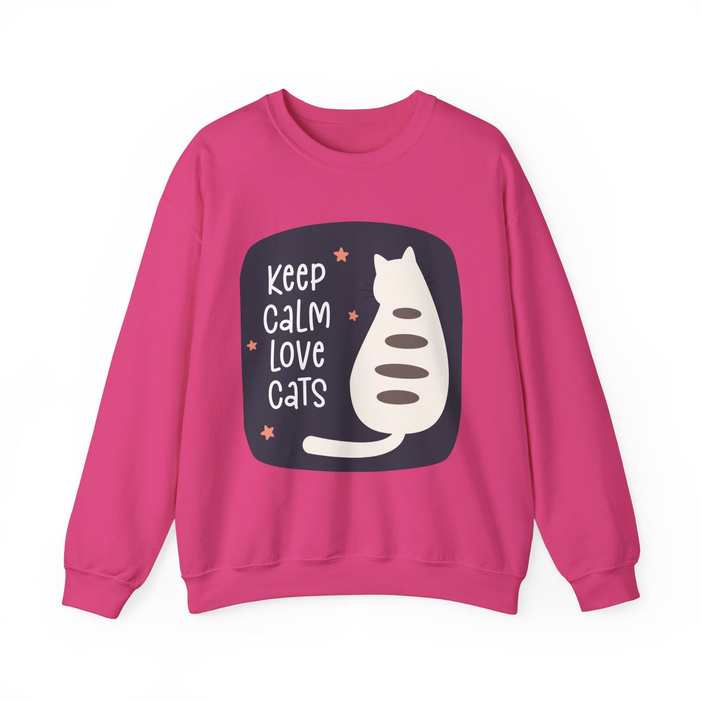 Keep Calm Love Cats Crewneck Sweatshirt