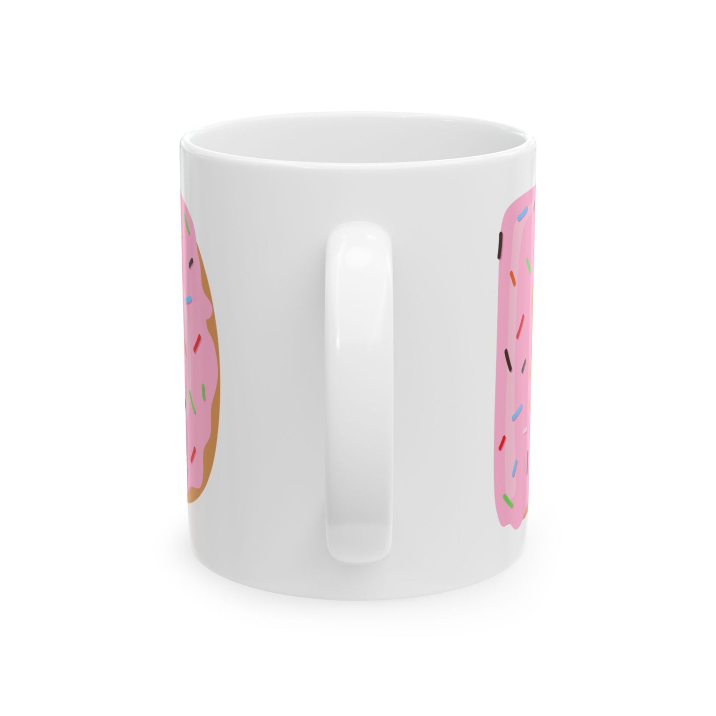 Letter “D” Ceramic Coffee Mug Donut Print