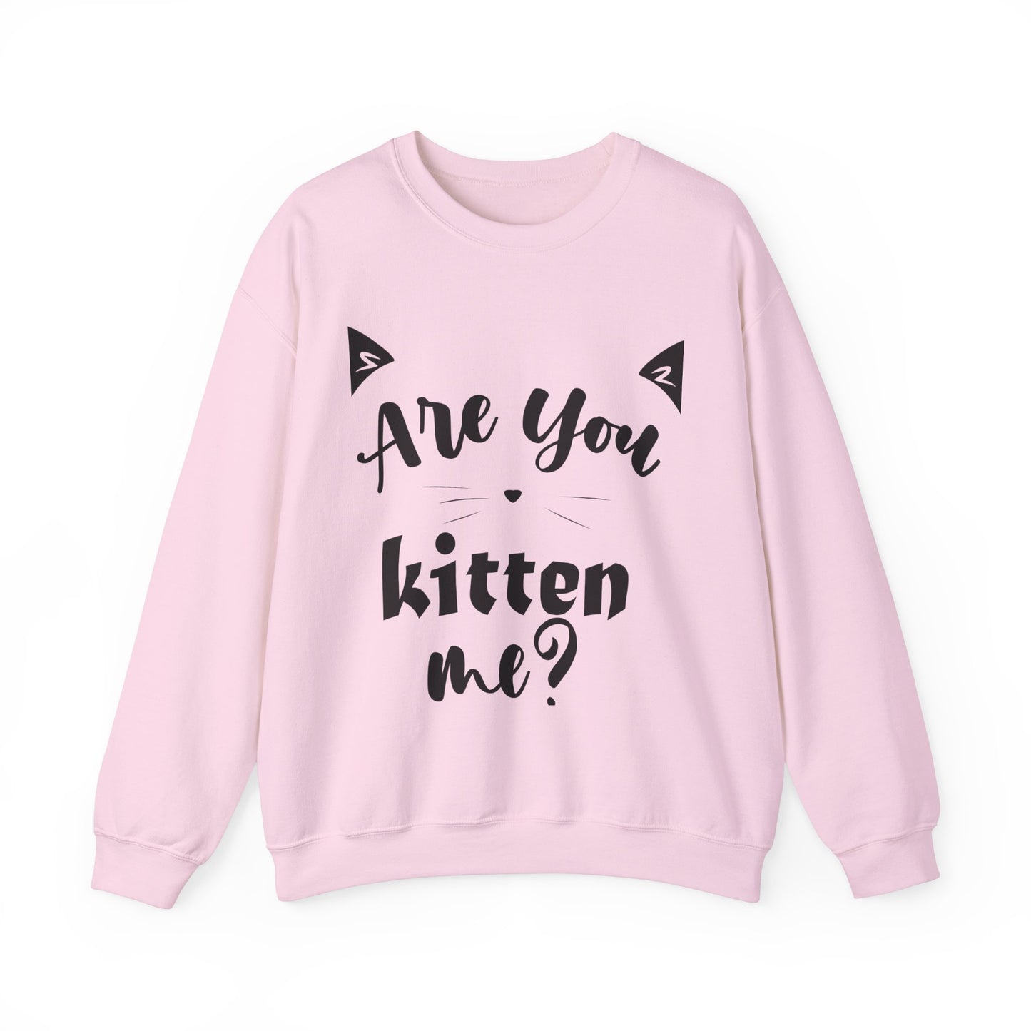 Crewneck Sweatshirt Cute “Love Cats” Design