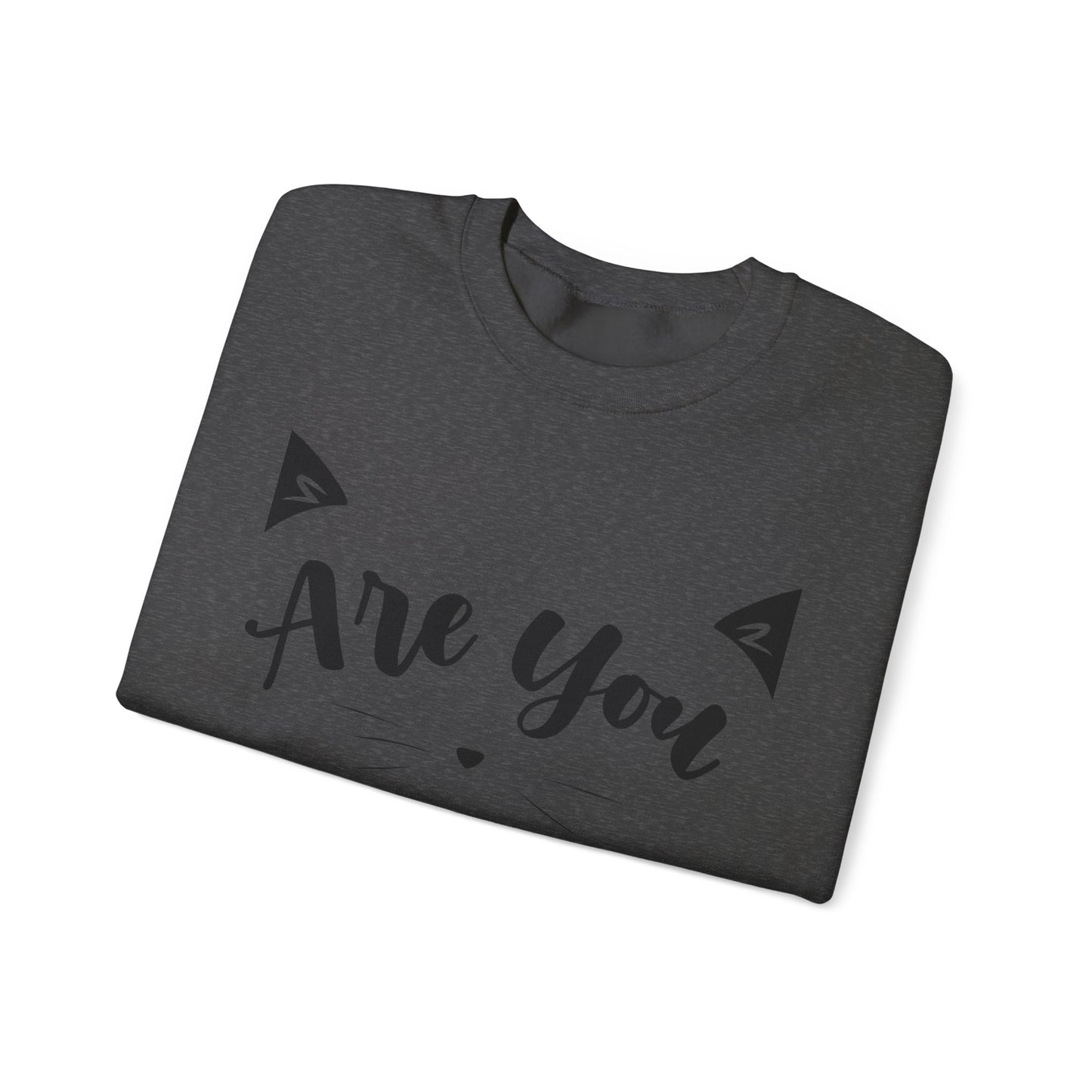 Crewneck Sweatshirt Cute “Love Cats” Design