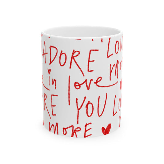 Love You Ceramic Mug, 11oz