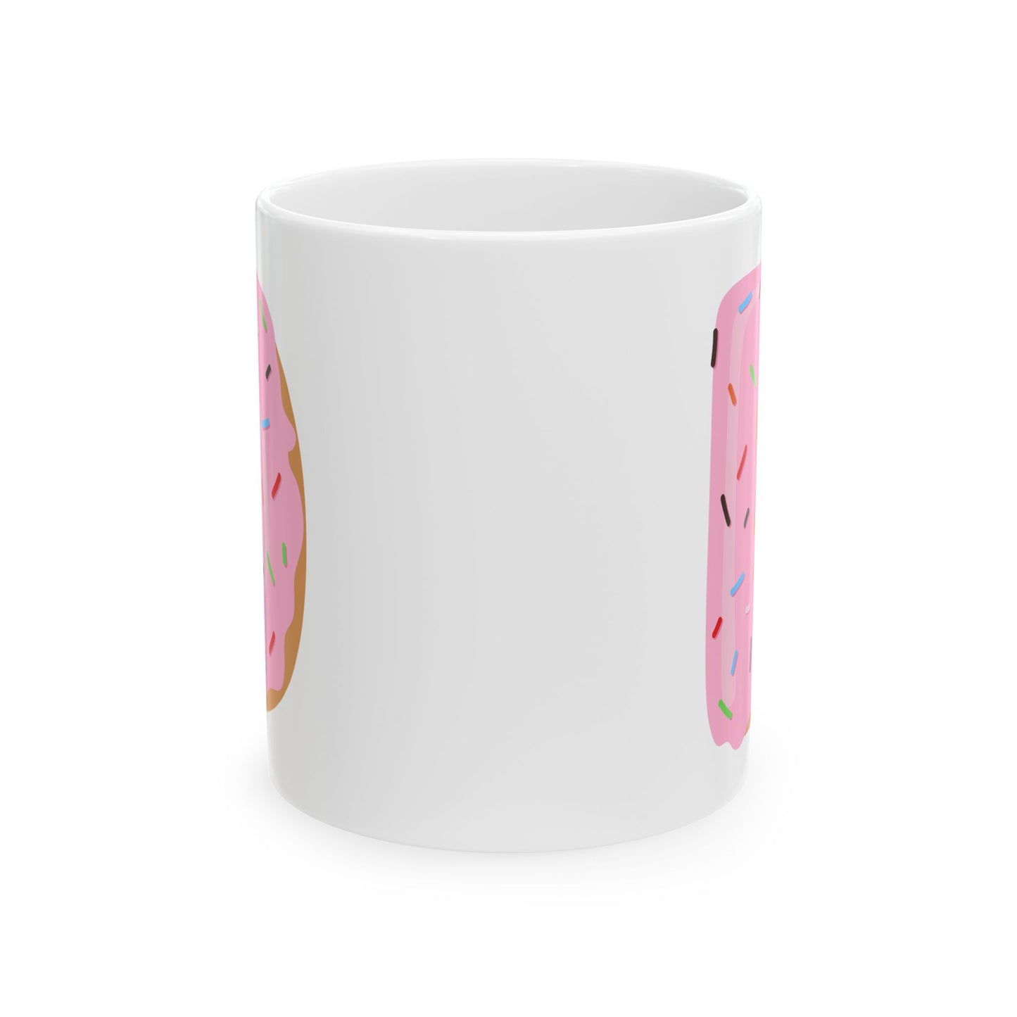 Letter “D” Ceramic Coffee Mug Donut Print