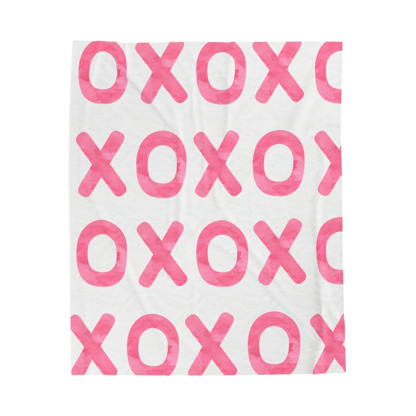 Plush Blanket - Valentine's Day XOXO Design