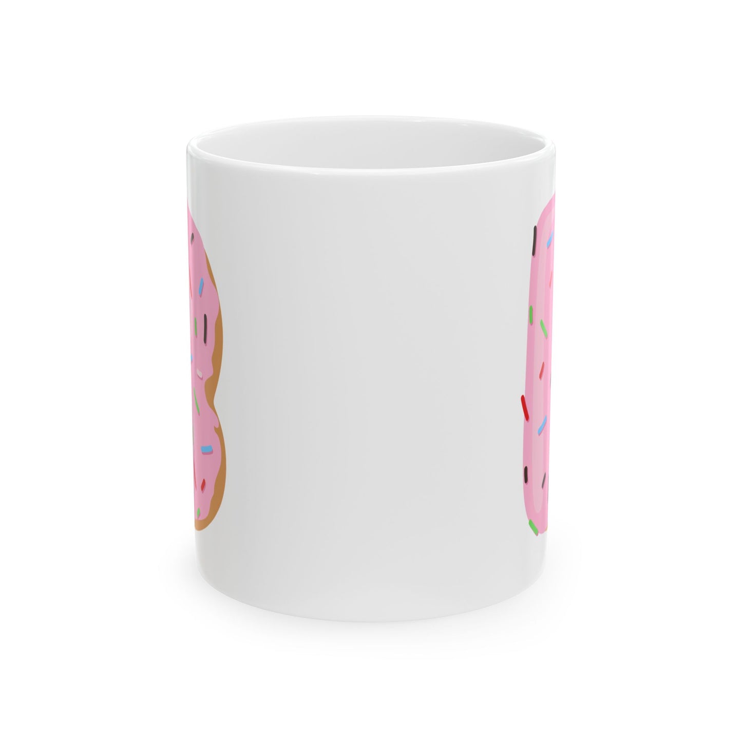 Letter “B” Ceramic Coffee Mug Donut Print